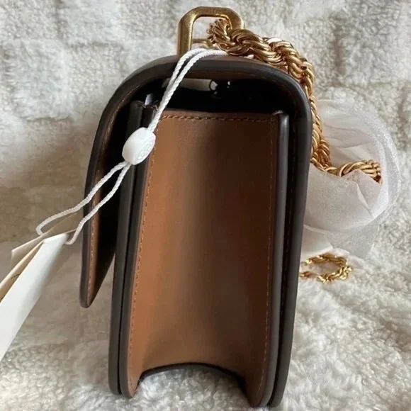 🚃Brand New Tory Burch Eleanor Small Crossbody Bag - Moose - Picture 4 of 5